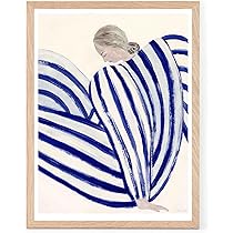 Amazon.co.jp: THE POSTER CLUB ポスター Blue Stripe At